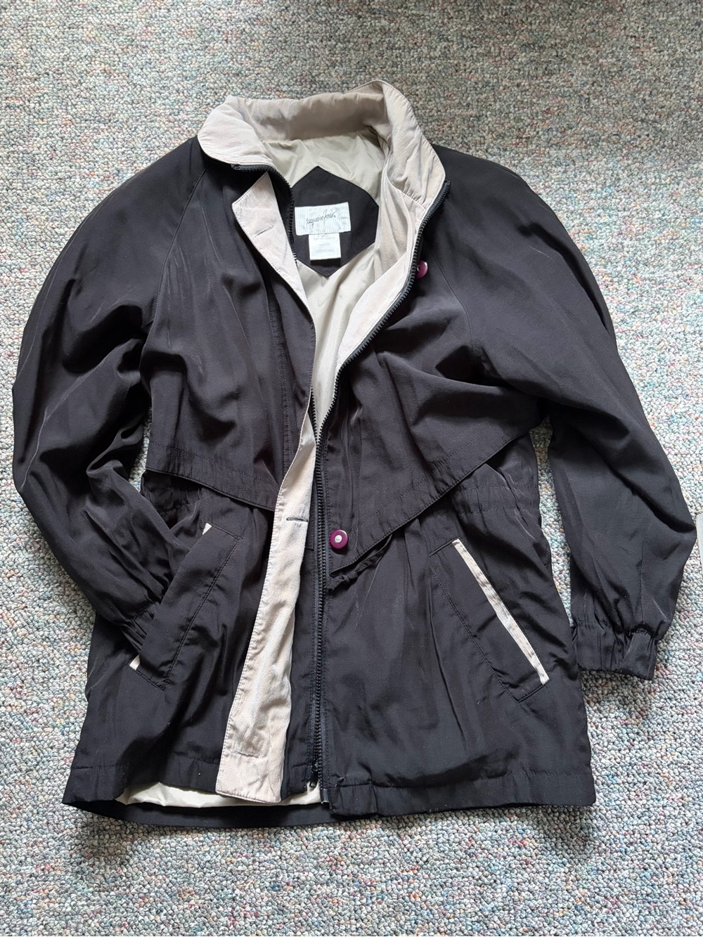 Vintage Lightweight Jacqueline Ferrar and Cream Women's Jacket